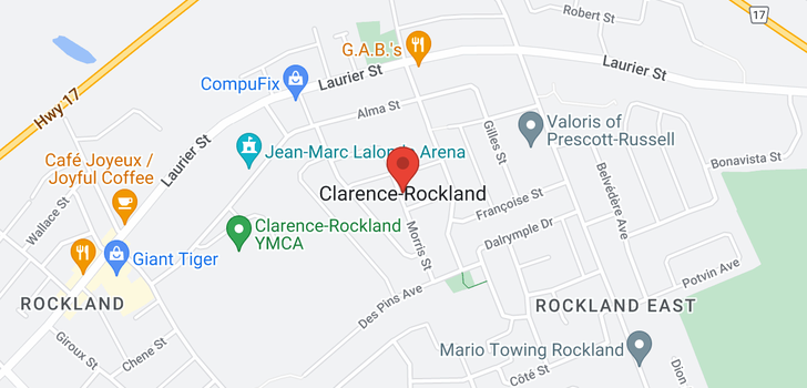 map of 1093 JOANISSE ROAD